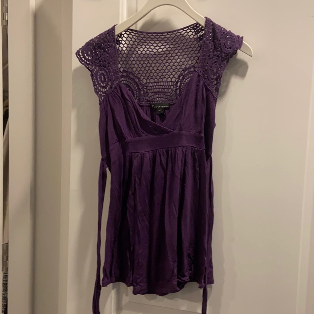 Purple crotchet top